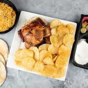 Grilled Chicken machine with rice