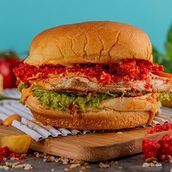 Chicken Cheetos Burger
