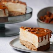 Pecan Date Ice Cream Cake