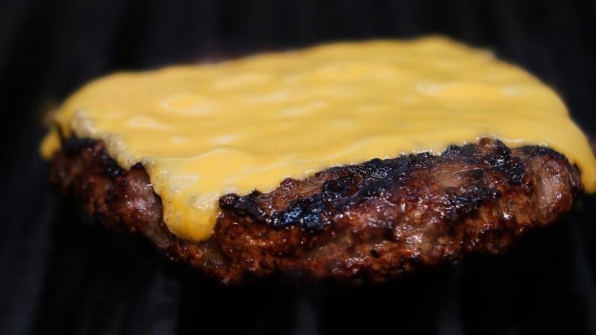 Hand Made Cheese Burger Meal
