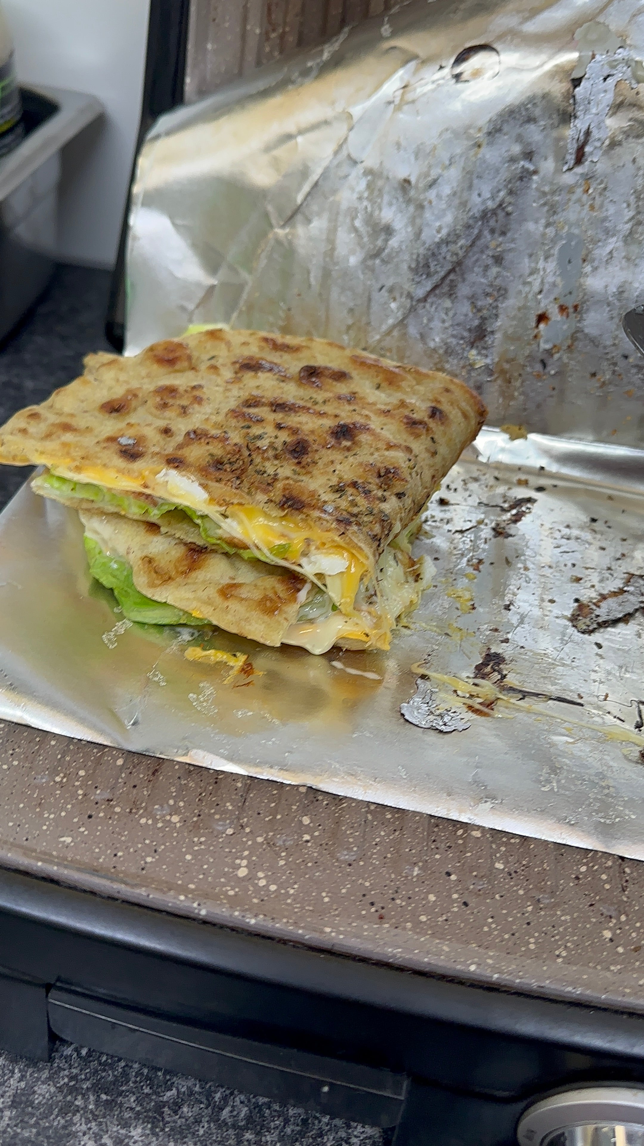 Eggciting Naan Melt (v)