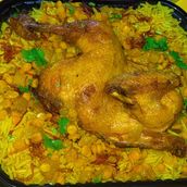 Emirati rice with chicken 