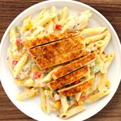 Chicken Penni Pasta (White Sauce)