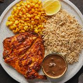 Grilled Chicken with Garlic Rice
