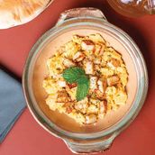 Eggs with Halloumi 