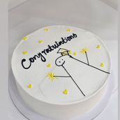 1 Kilo Graduation Drawing Cake Vanilla Flavor