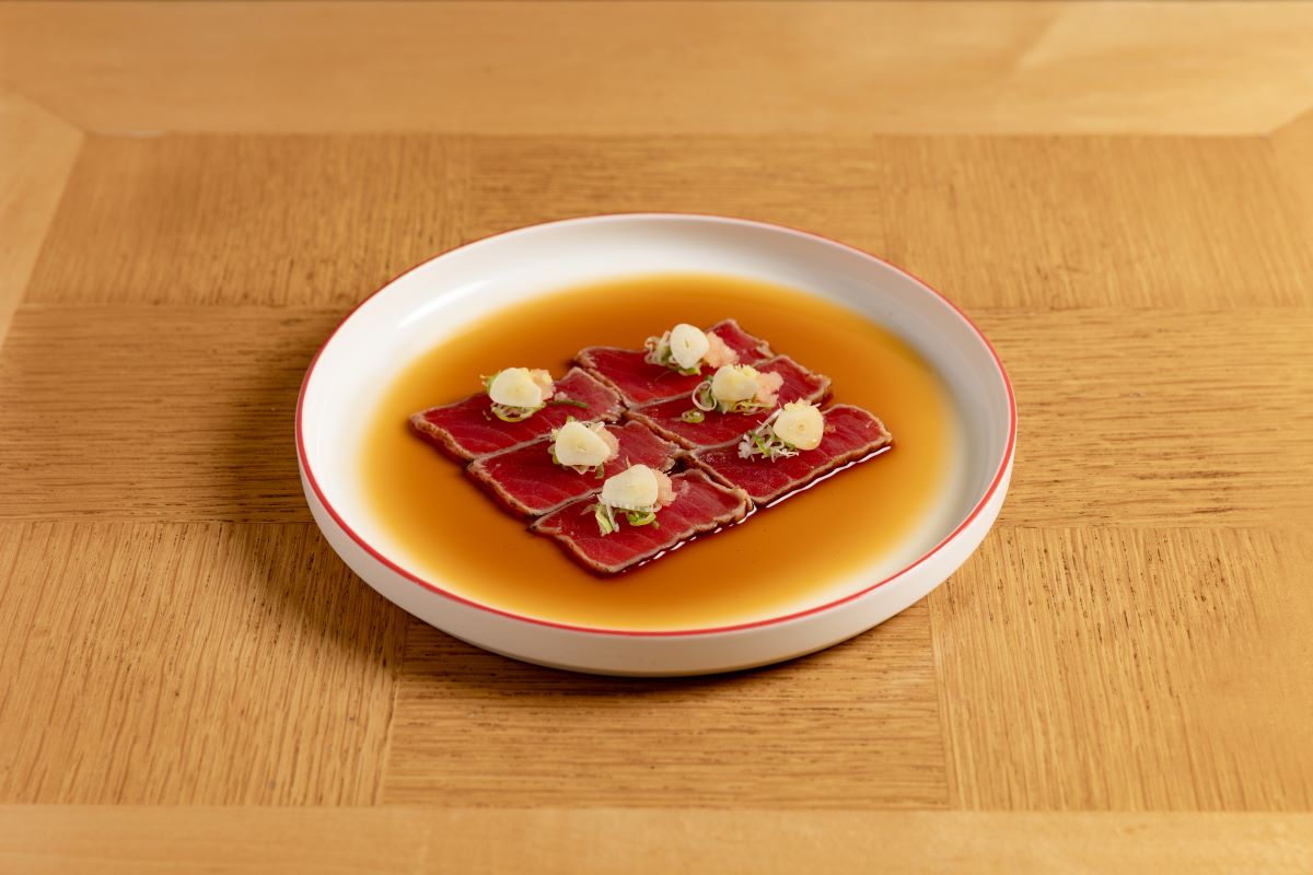 Tuna Tataki with Tosazu