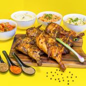 2 Whole Chicken + 4 Sides