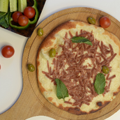 Cheese And Mortadella Manoucheh