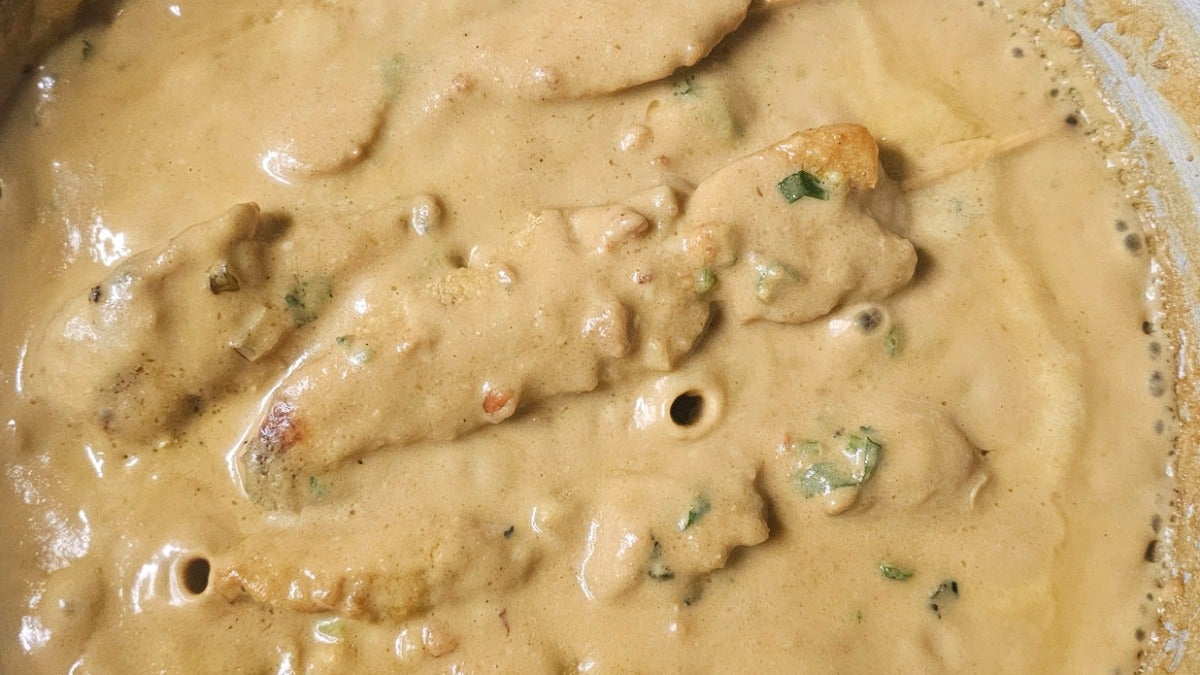 4. Chicken Satay with House Special Peanut Sauce