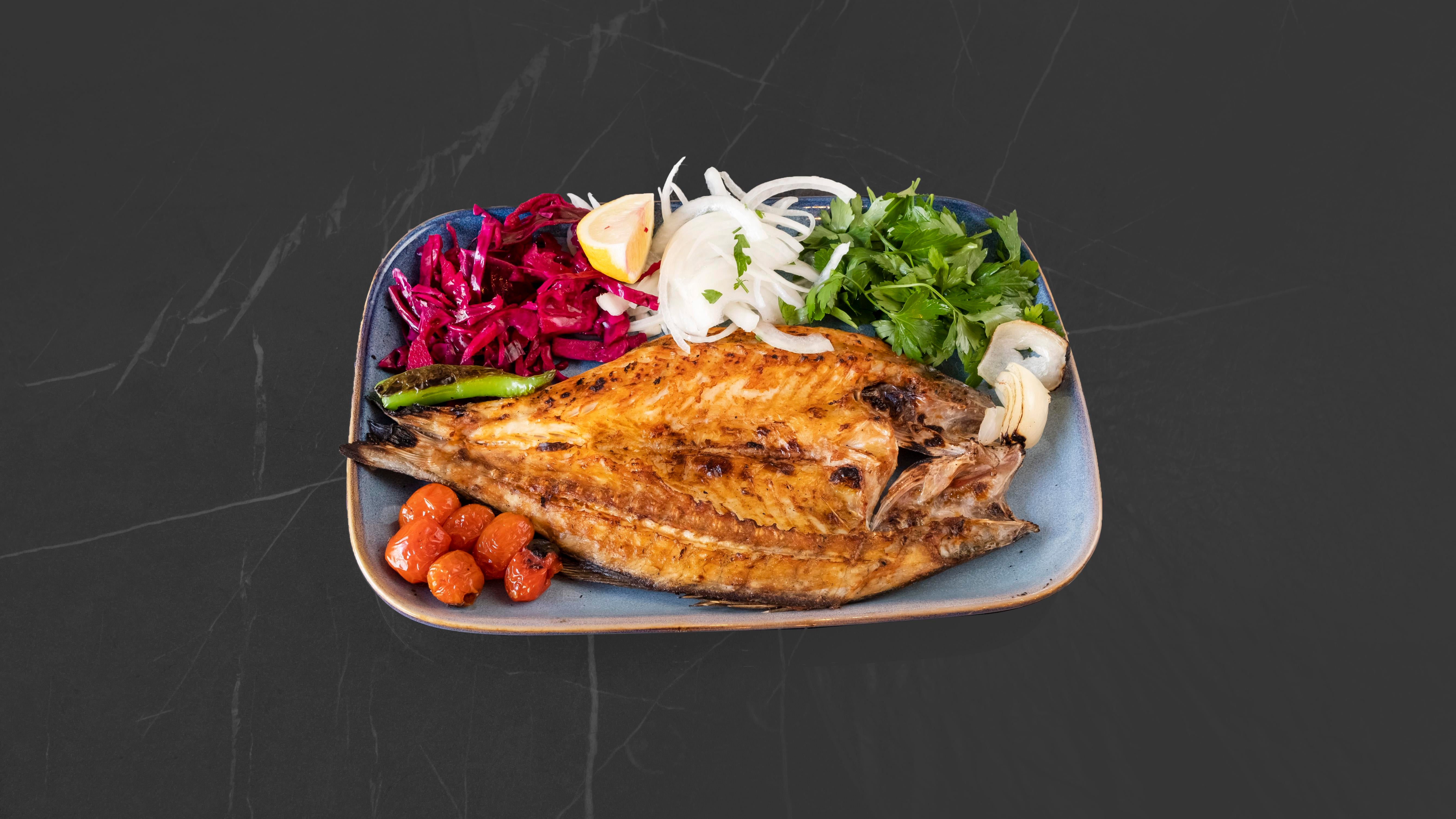 Sea Bass with Salad