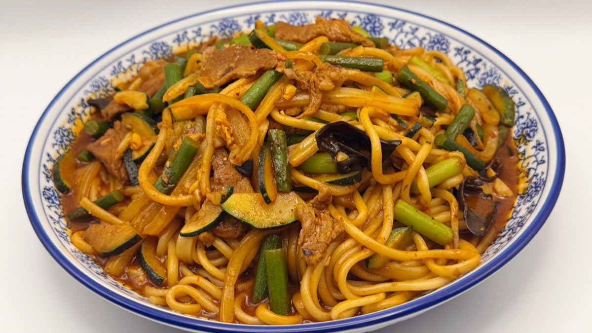 Wok-Fried Hand-Pulled Noodles