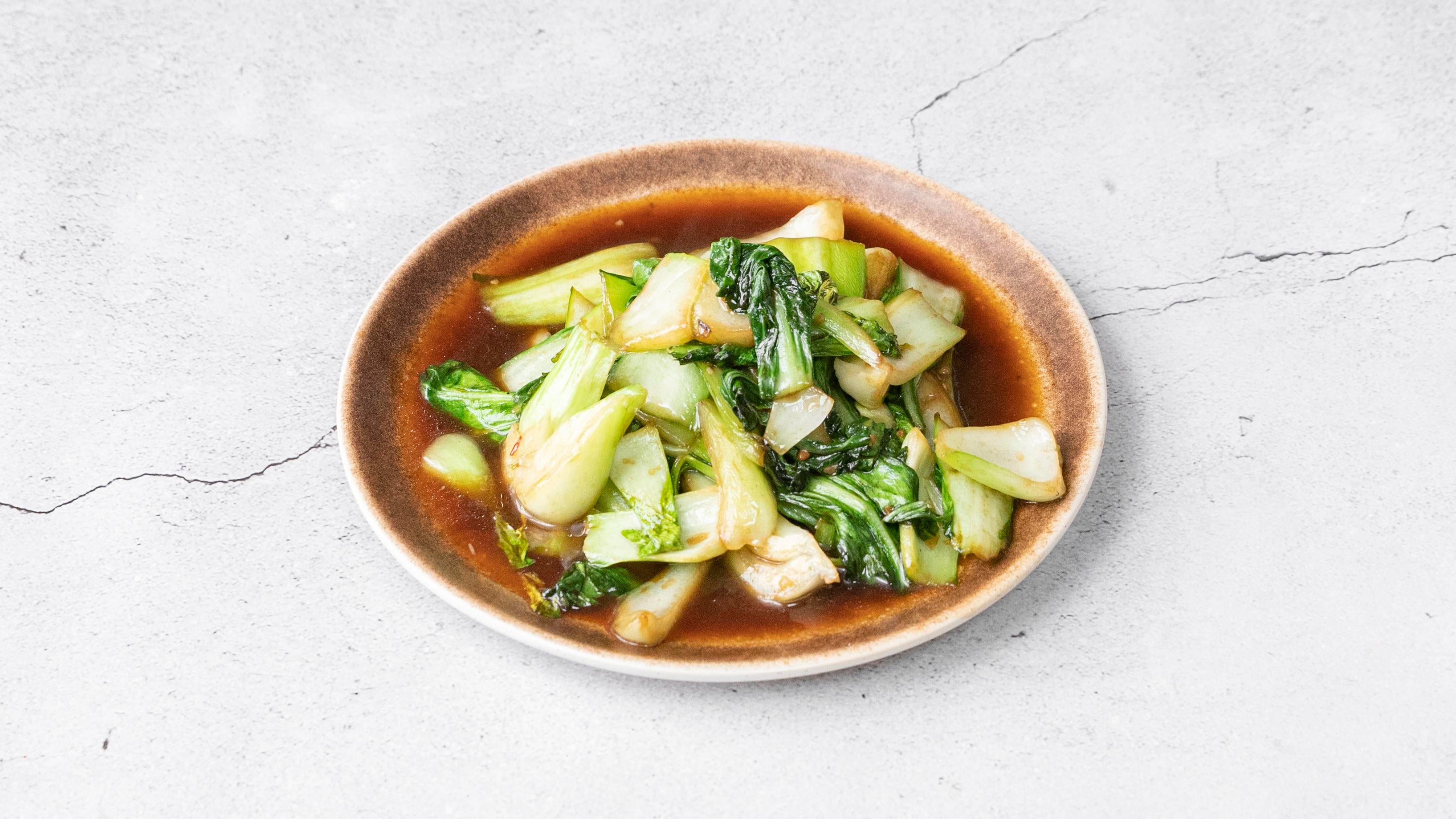 Pak Choi with Garlic and Soya Sauce