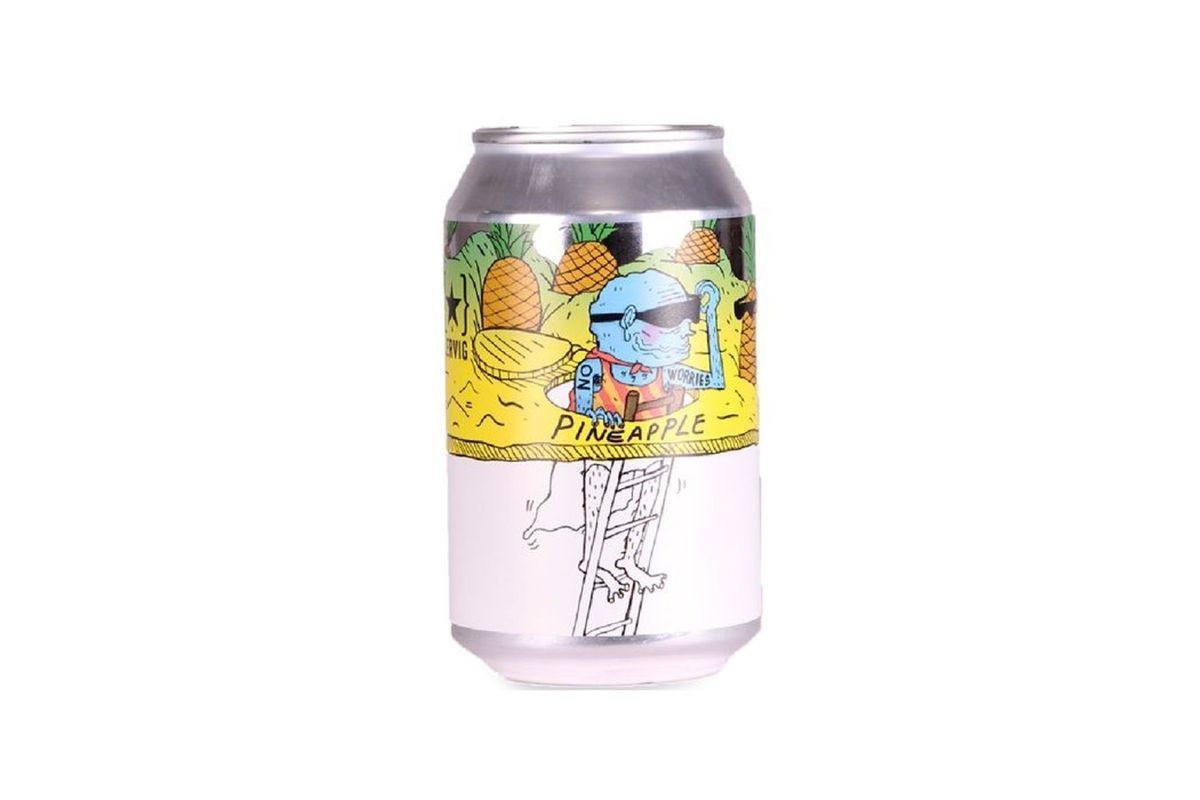 LERVIG NO WORRIES PINEAPPLE - ALCOHOL FREE (330ml Can)