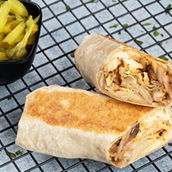 Regular Chicken Shawarma Saj Sandwich