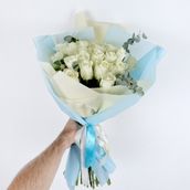 Arranged White Flower Bouquet UK