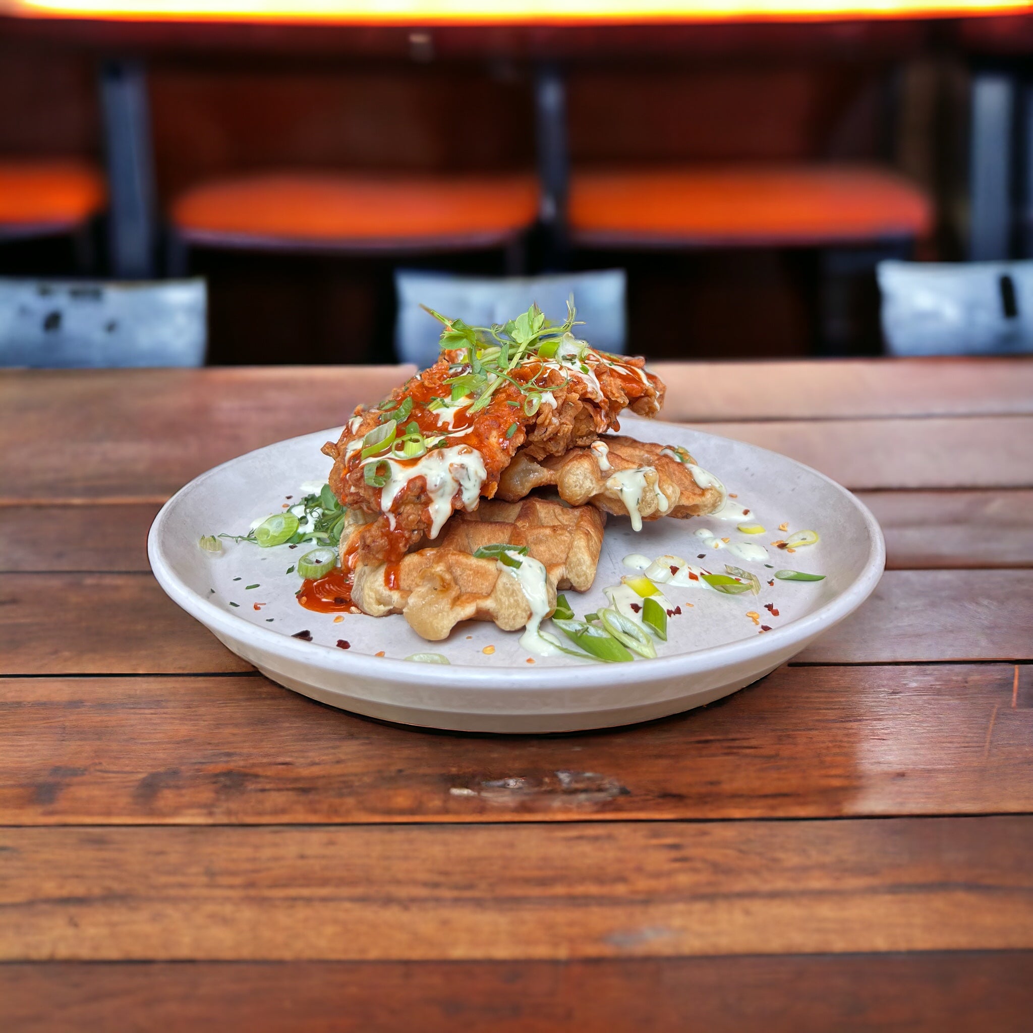 Buffalo Chicken Waffles