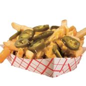 French Fries With Cheese And Jalapono
