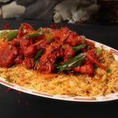 Chicken 65 With Biryani Rice