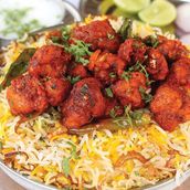 Single Chicken 65 Dum Biryani