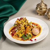 Crispy kale chaat