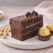 Hazelnut Ferrero Cake Slice