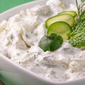 Cucumber Yogurt Plate