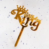 Birthday King Cake Topper