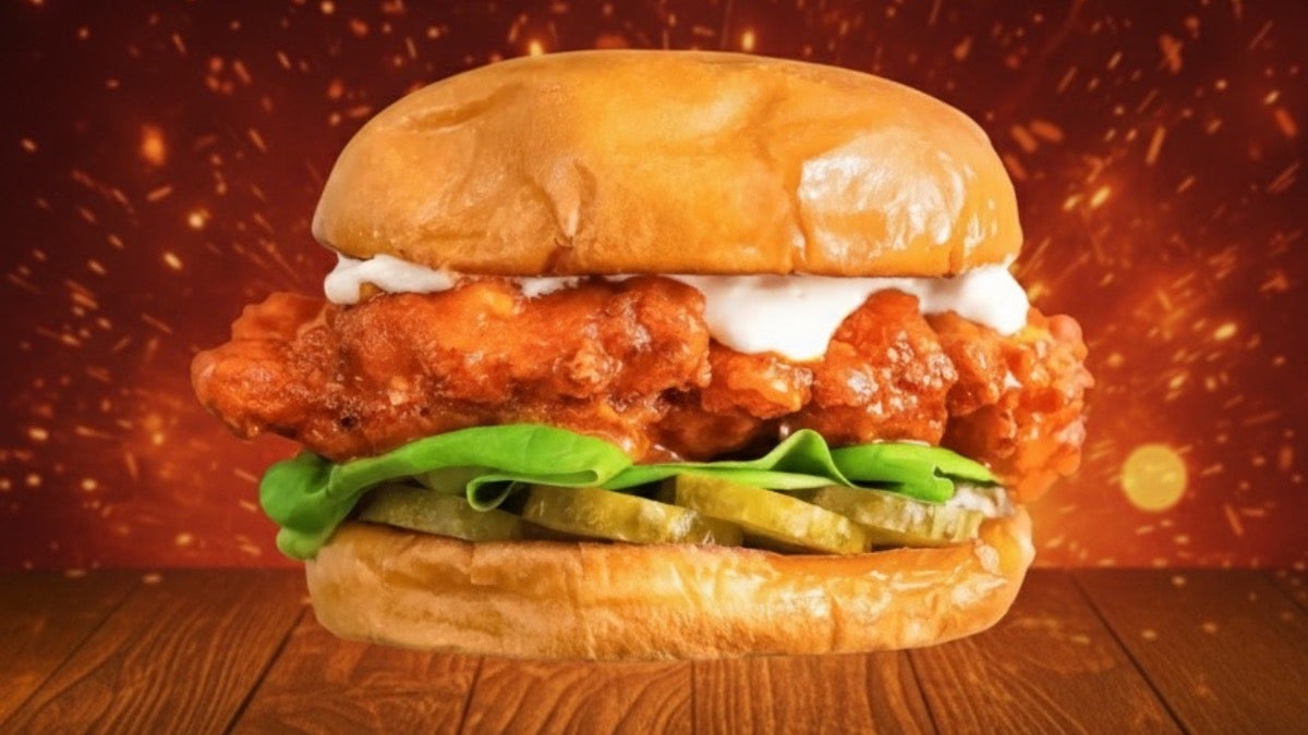 Fiery Buffalo Burger Meal