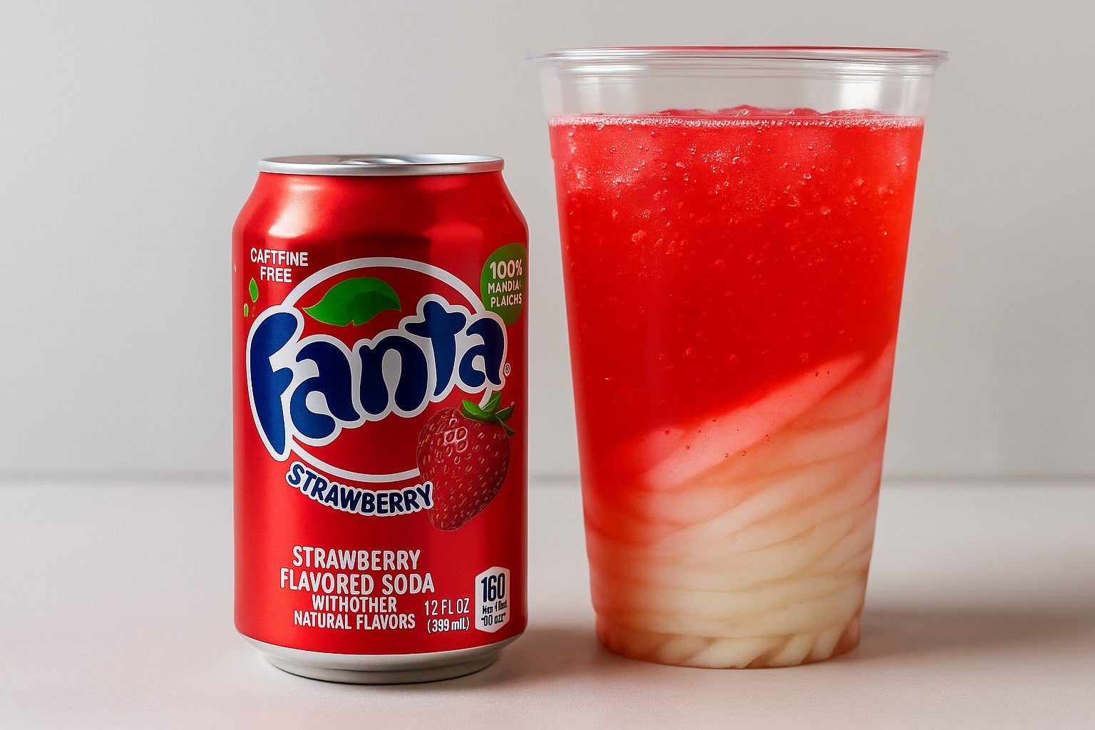 Fanta Strawberry Soda Float (355ml) USA
