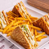 Chai Street's Special Zinger Club Sandwich