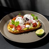 Avocado And Eggs With Toast