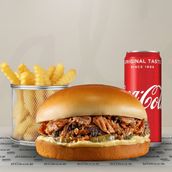 Brisket Burger Meal with Fries & Soft Drink