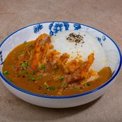 Curry chicken chop rice