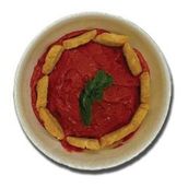 Beet Mutabal And Crackers