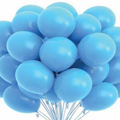 Blue Helium Balloons
