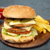 Double Chicken Burger 