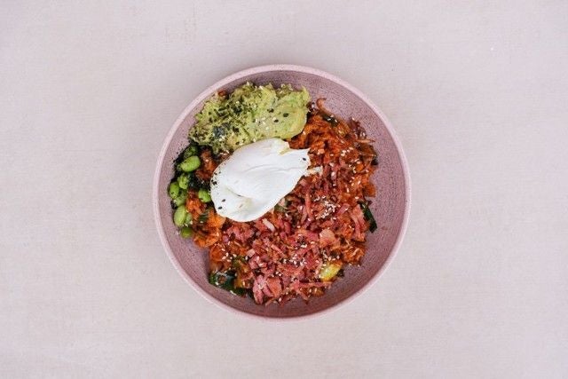 Kimchi Avocado Rice