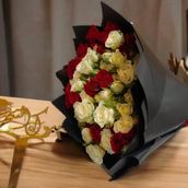 Graduation Bouquet Of Mixed Baby Roses 77