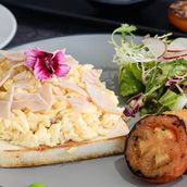 Smoked Turkey Cheese Scrambled Egg