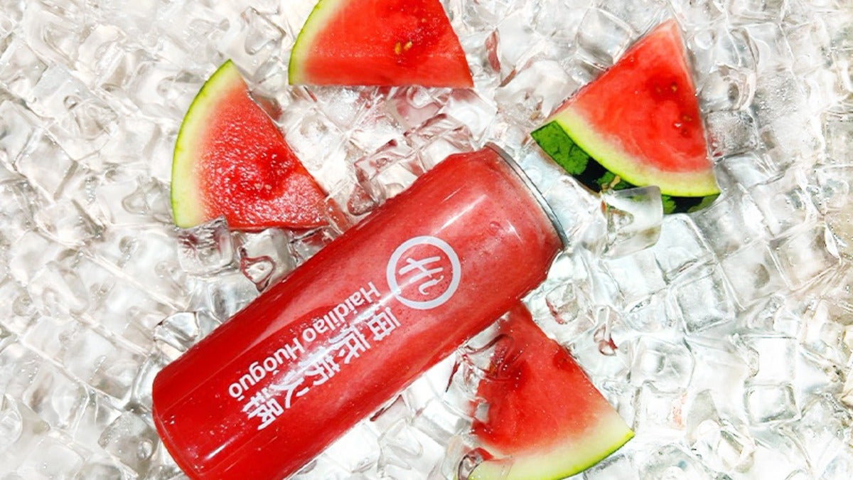 鲜榨西瓜汁Freshly squeezed watermelon juice