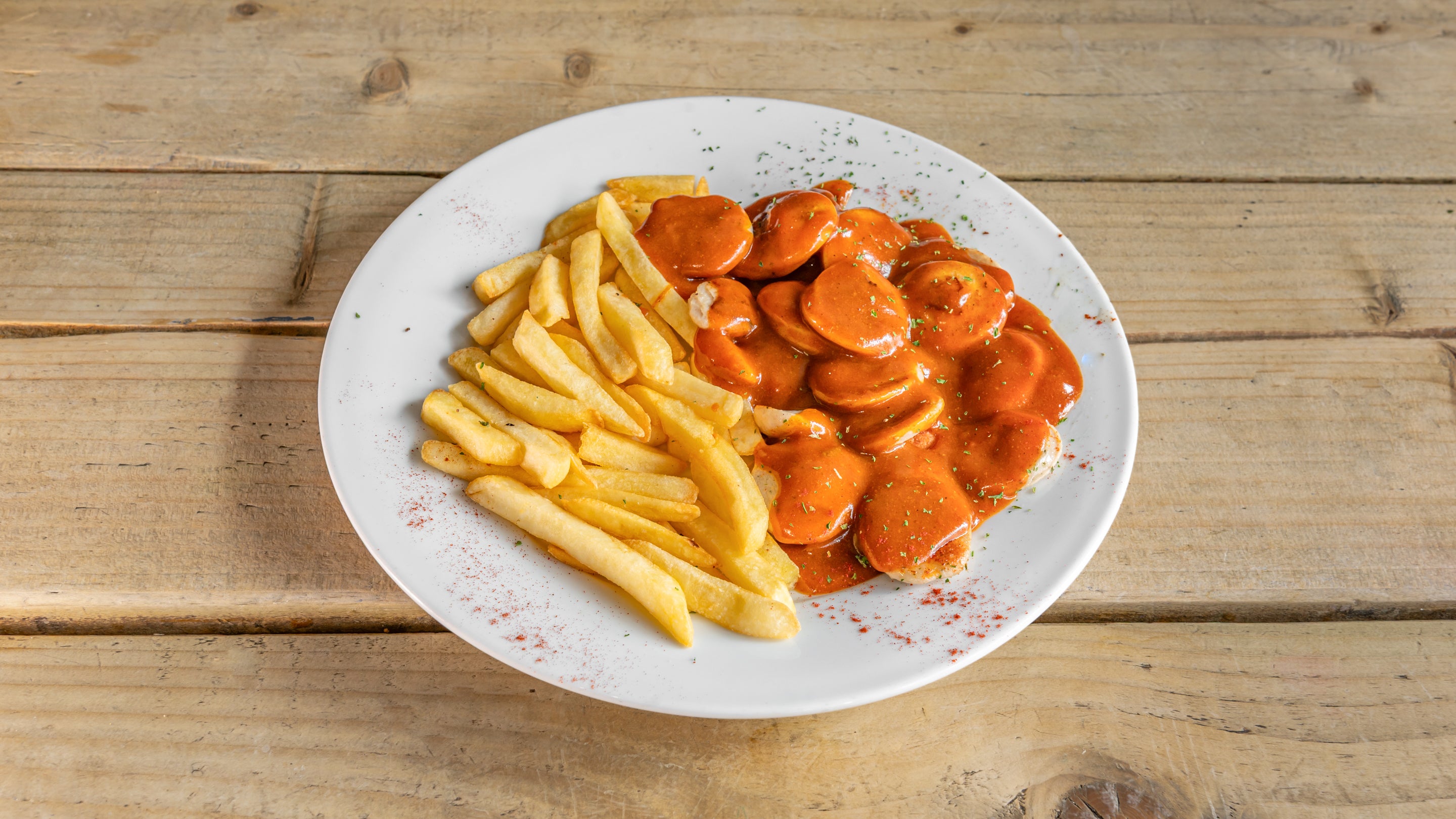 Stein Garten Currywurst