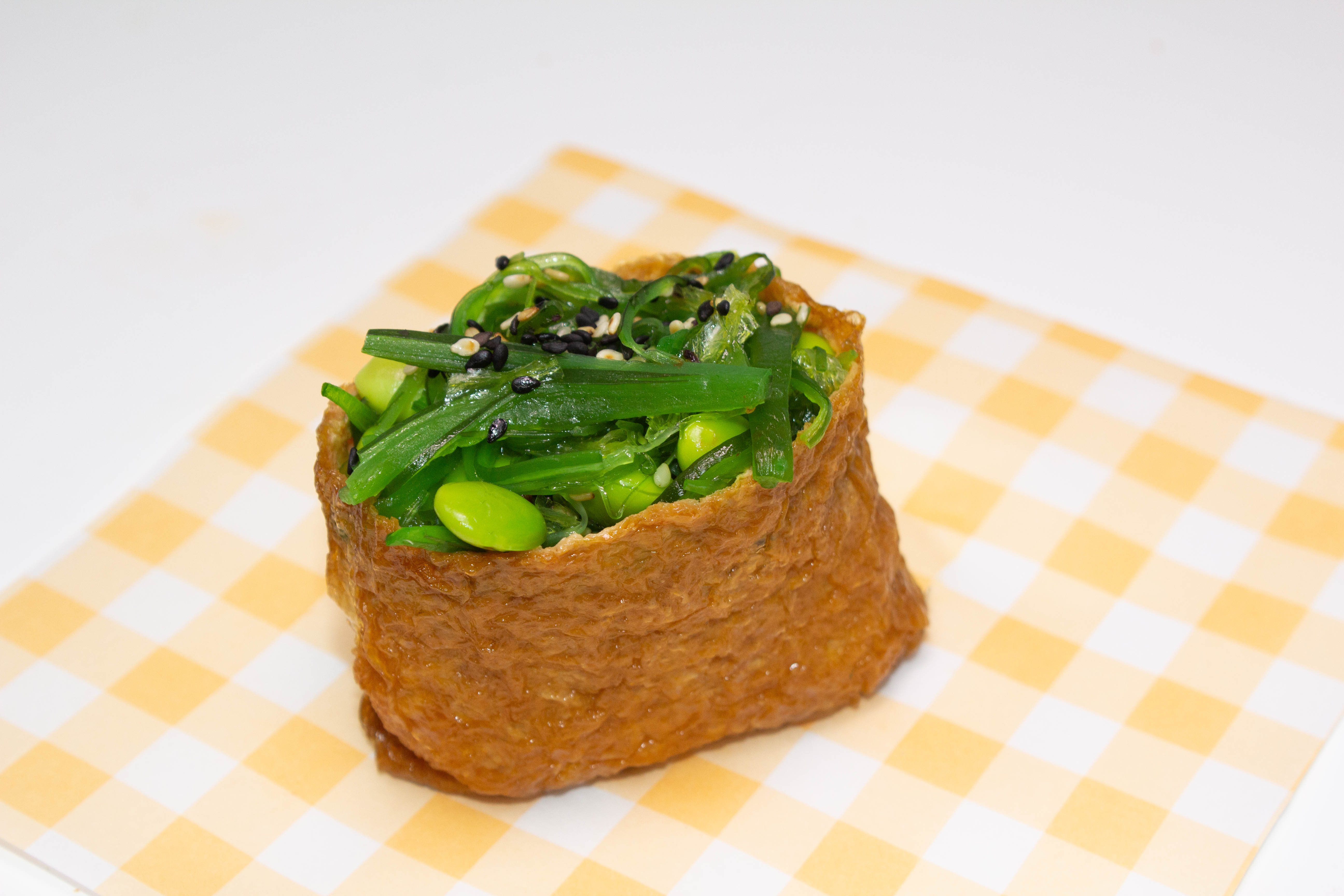 Wakame Edamame Inari (V)