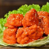 Chicken Bombs With Buffalo Sauce