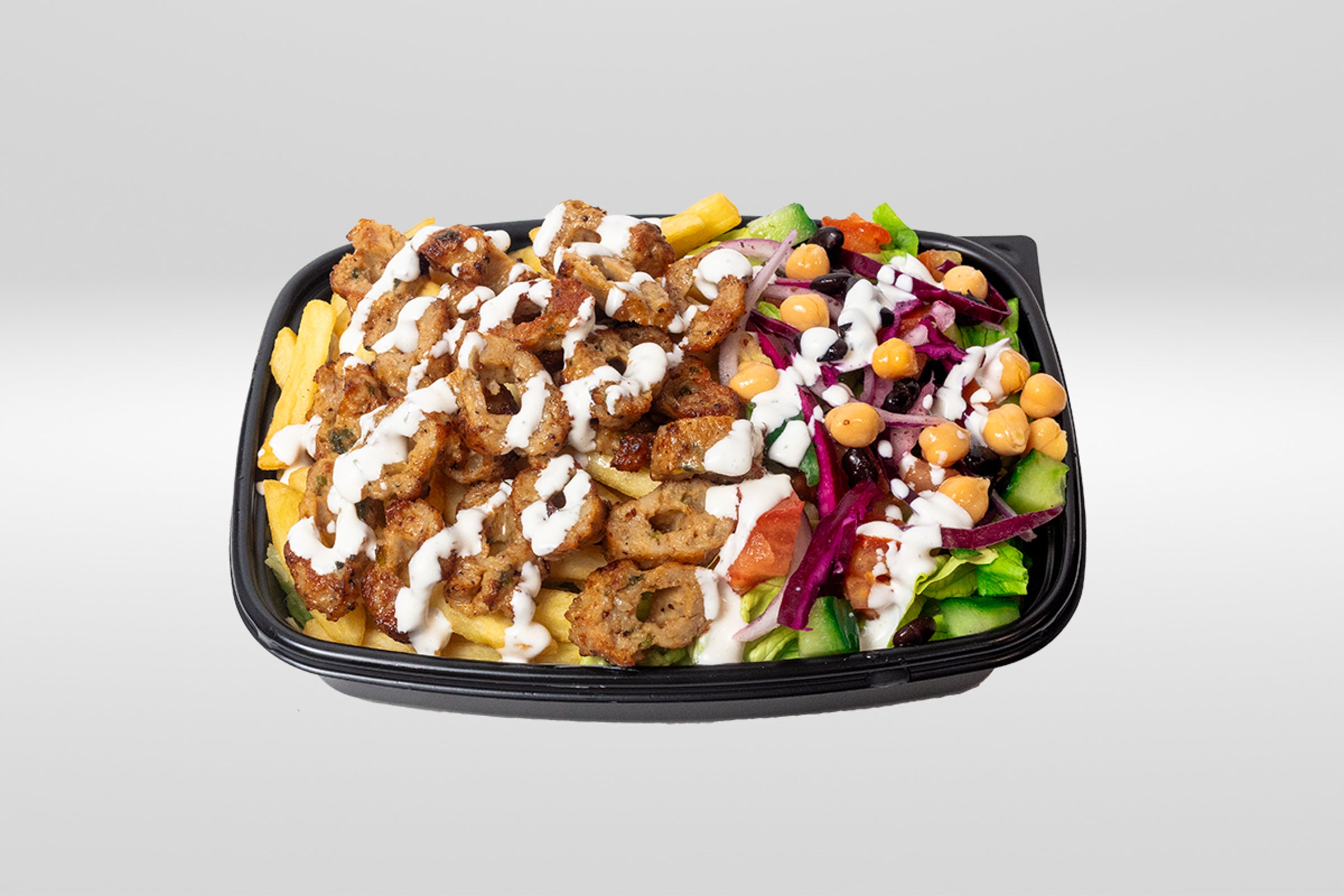 Kofta over chips