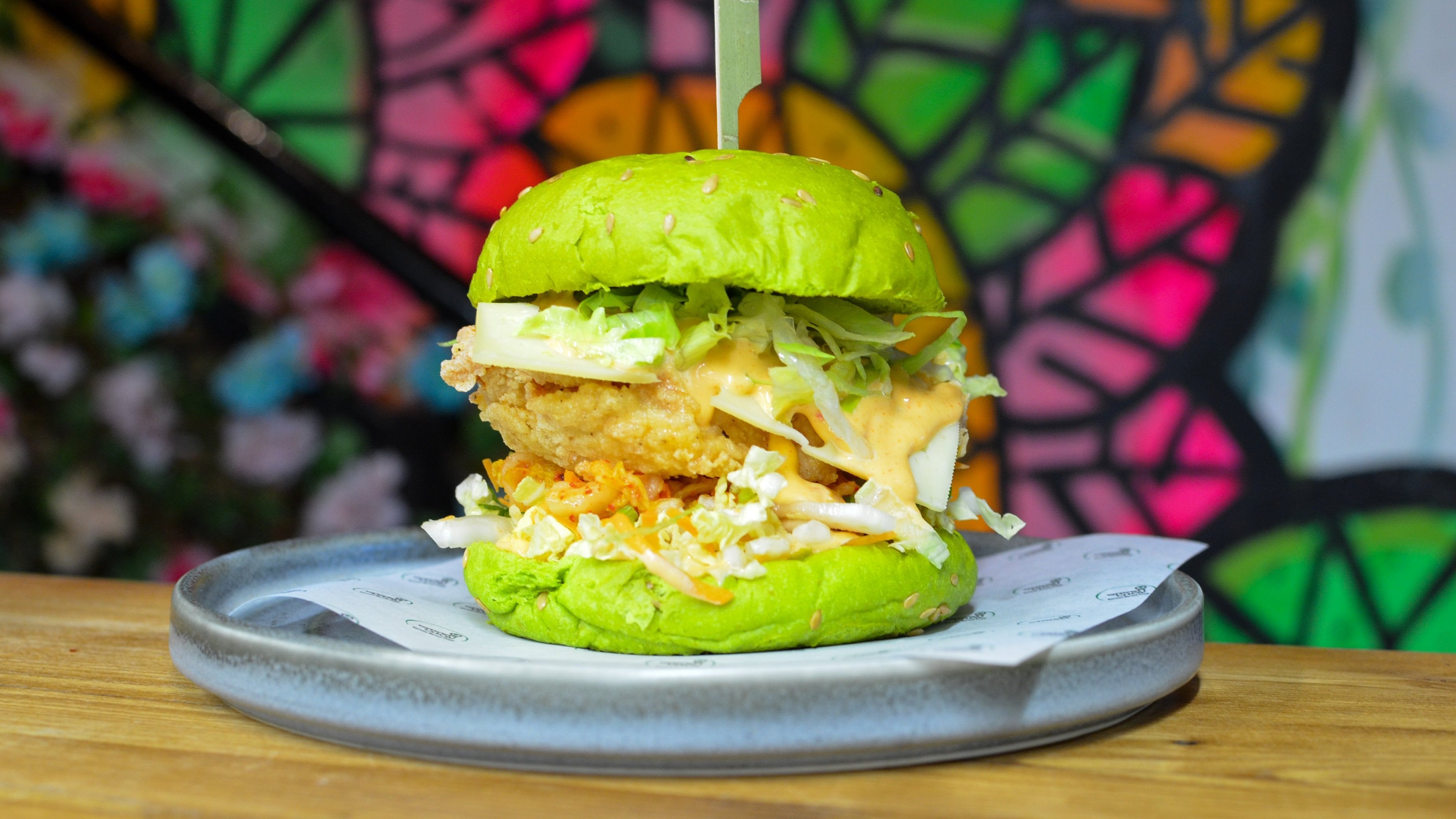 Korean Fried Chicken Burger
