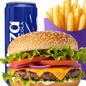 Classic burger meal