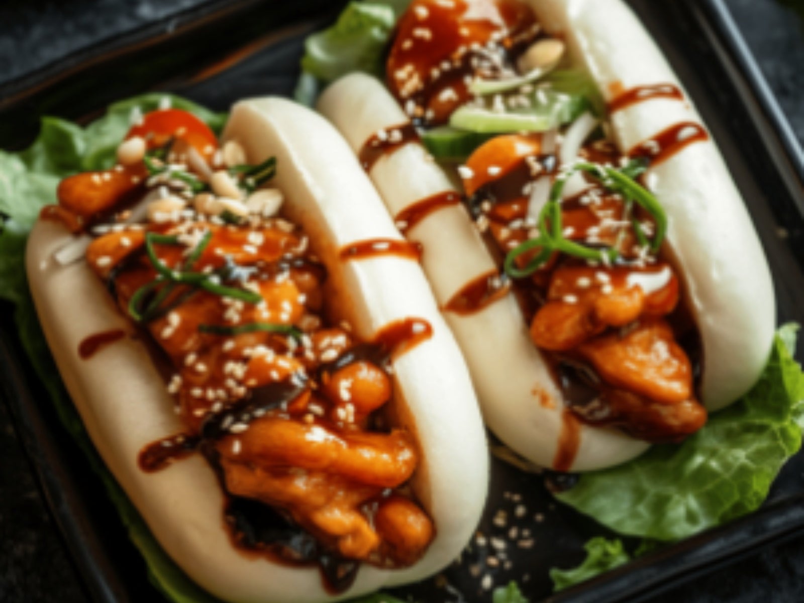 Caramel Chicken Bao Bun 2 pieces