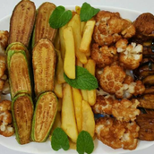 Mixed Fried Vegetables Plate