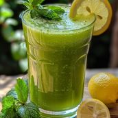 fresh lemon mint juice